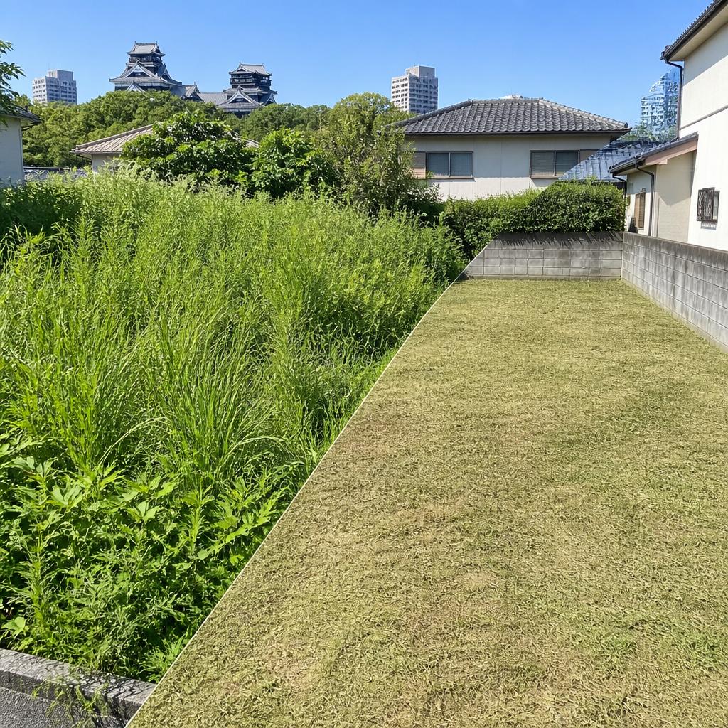 熊本市中央区でコストパフォーマンス抜群の草刈りサービス！