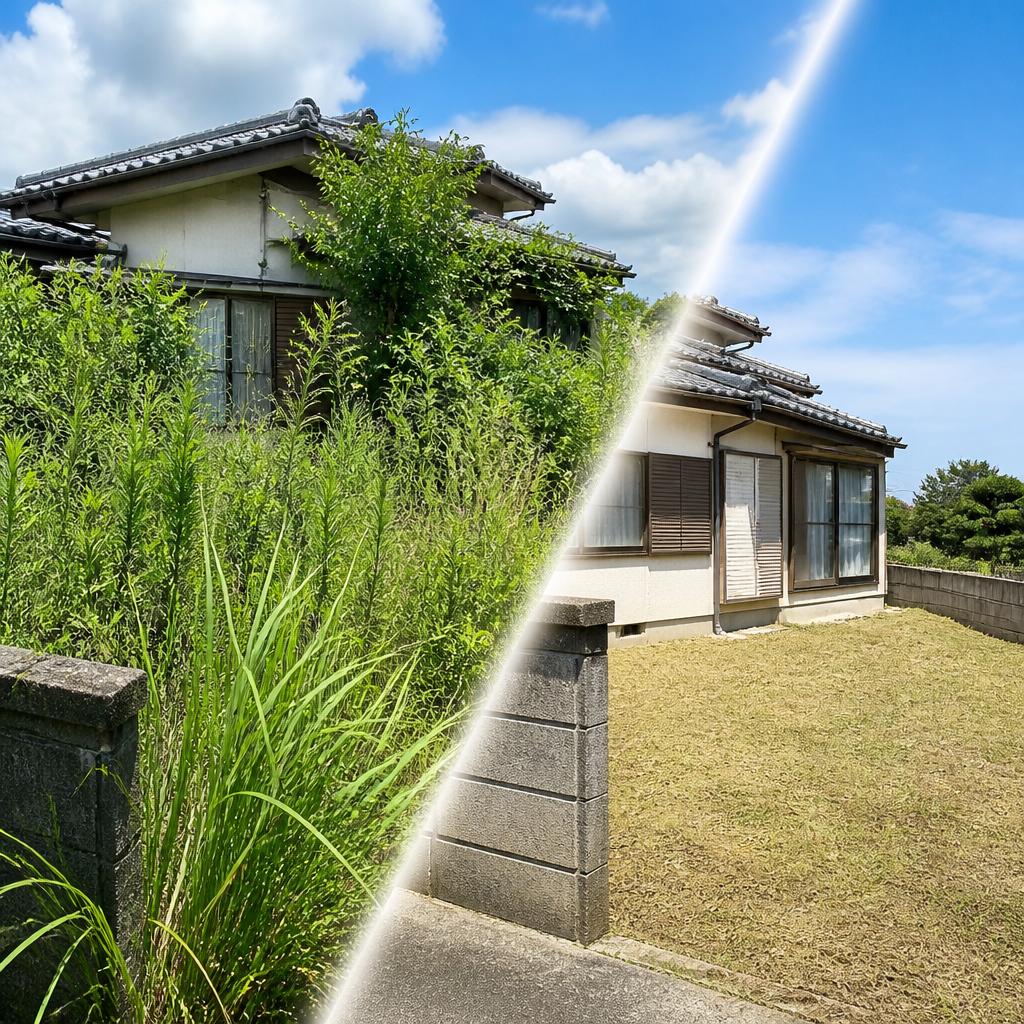 荒尾市で草刈りなら！空き家のリスクを未然に防ぎ、快適な住環境を提供します。
