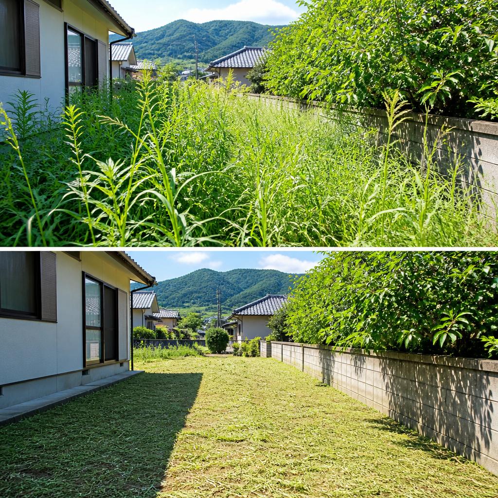 山鹿市での草刈りはお任せ！苦情なしの安心施工を実現