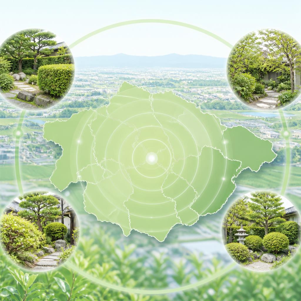 福岡県、小郡市内の対応エリア